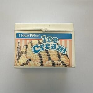 Fisher Price 1989 Ice Cream Toy Box Vintage Toy MADE IN USA